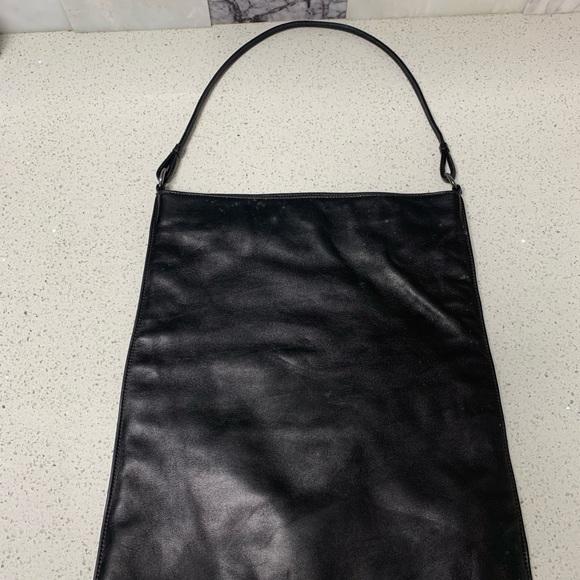 TANNER KROLLE black leather brown suede bag purse - Picture 4 of 9